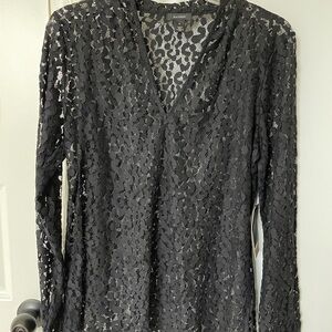 Halogen Black Lace Women's Top